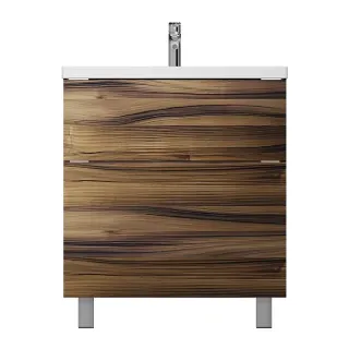 Тумба под раковину Am.Pm Gem M90FSX0752HF напольная под дерево орех 75 см