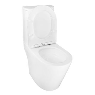Унитаз-компакт Azario Berton AZ-6093 безободковый смыв торнадо с быстросъемным сиденьем микролифт