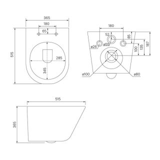 Комплект 3в1 IDDIS Basic BASC010i73 подвесной унитаз с инсталляцией и хромированной клавишей смыва