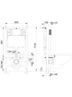 Комплект SET AQUATEK ЛИБРА T унитаз с инсталляцией и сиденьем микролифт