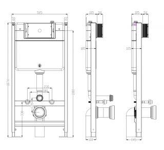 Инсталляция для унитаза Timo TWC-01
