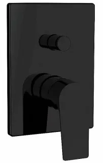 Встраиваемый смеситель для душа Aquanet Static Black AF330-51B 261824 чёрный матовый