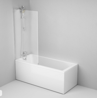 Шторка для ванны Am.pm GEM W90BS-080-140CT 80x140