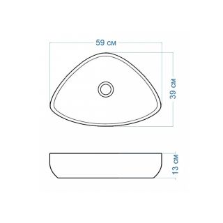 Раковина чаша Maretti EL13NS56-844, белая