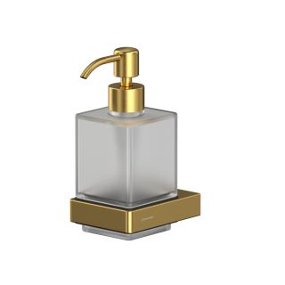 Дозатор для жидкого мыла подвесной WHITECROSS Cubo CU2440GLB брашированное золото