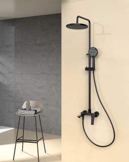 Душевая стойка Splenka S04.24.06 чёрный