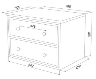 Тумба подвесная IDDIS Torr TOR70WMi95K со столешницей 70см орех макадамия/белый матовый