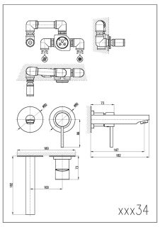 Смеситель для раковины Rav Slezak Seina SE934Z золото