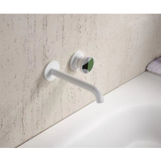 Смеситель для раковины встраиваемый Bronze de Luxe 9007W-G, белый/зеленый