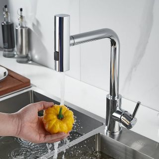 Смеситель для кухни Shevanik S263 с мультифункциональным изливом хром