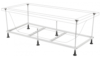 Акриловая ванна Berges Feya с каркасом 150x70см белый 050013