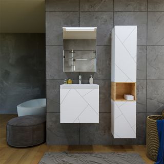 Тумба под раковину Бриклаер Кристалл 4627125415937 50 см белый