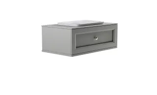 Тумба с раковиной Astra-Form Классик 4631177715563 90 см серый матовый