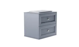 Тумба с раковиной Astra-Form Классик 4631177715730 80 см голубой матовый