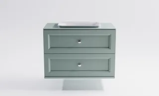 Тумба с раковиной Astra-Form Классик 4631177715785 90 см зелёный матовый