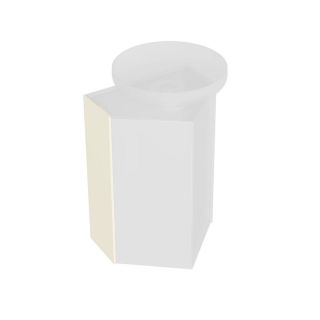 Боковина универсальная для двух модулей Kerama Marazzi Caravan KMCASp21MBt0 сливочный матовый