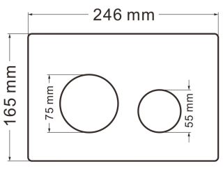 Кнопка смыва ABBER AC0121 хром