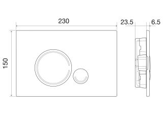 Кнопка смыва BelBagno SFERA CZR/BB-SR-BORO, цвет-брашированное золото