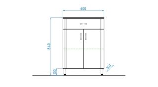 Комод Style Line Эко Стандарт 60 ЛС-00000230