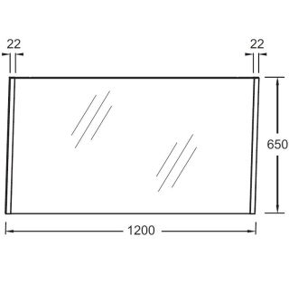 Зеркало  Jacob Delafon Sherwood EB1838RU-P6 120 см дуб натуральный