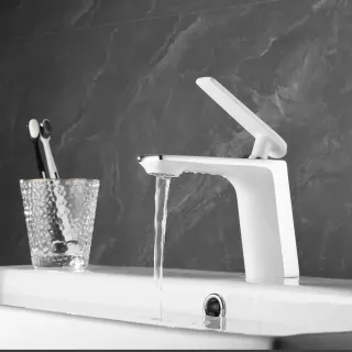 Смеситель для раковины Shevanik S8001F белый