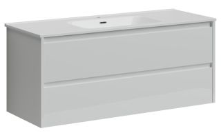 Подвесная тумба под раковину Sancos Libra LB120-1W 120см белый глянец