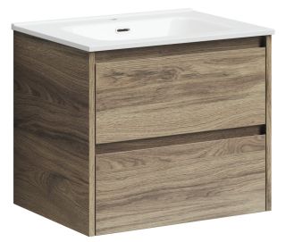 Подвесная тумба под раковину Sancos Libra LB60ECH 60см дуб чарльстон