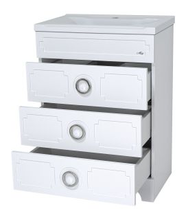 Напольная тумба под раковину Misty Лейла 100см белый