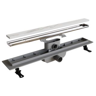 Душевой лоток RGW Drain Leo-11 60211180-01 80см под плитку хром