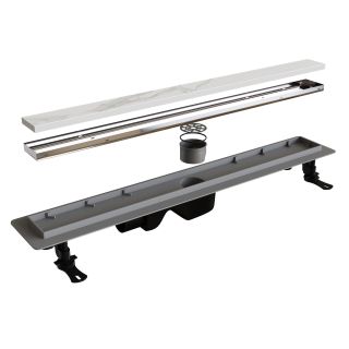 Душевой лоток RGW Drain Leo-21 60212180-01 80см под плитку хром