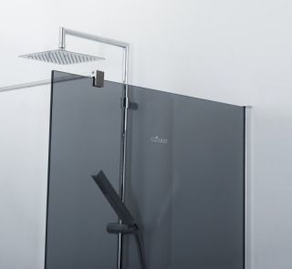 Душевая перегородка CEZARES LIBERTA-L-1-90-120-GR-Cr кронштейн 120см