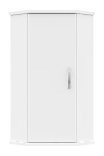 Подвесной шкаф Misty Лилия 34см угловой универсальный белый