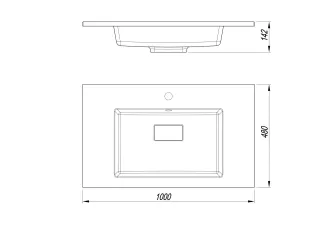 Раковина на тумбу Style Line Line СС-00002457 100 см жасмин