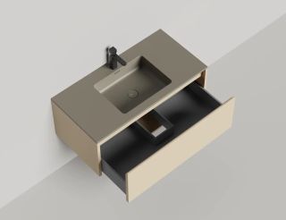 Подвесная тумба Salini Domino 27D110ON 100см эмаль/гладкий фасад Onda Plus