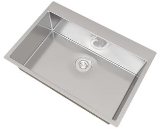 Кухонная мойка Florentina Логика-НМ 750.510.10.10 серебристый