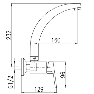 Смеситель для кухни Rav Slezak Colorado CO102.5/3 хром