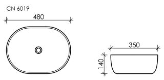 Раковина Ceramica Nova Element CN6019 48см белый