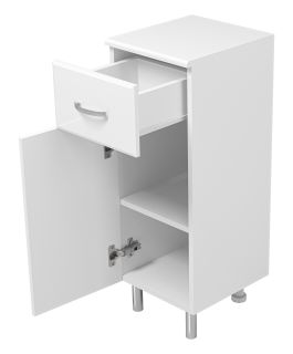 Напольная тумба Misty Люси левая 30см белый