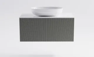 Тумба с раковиной Astra-Form М-40 4631177713262 100 см серый матовый