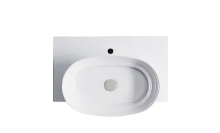 Тумба с раковиной Astra-Form М-40 Slim 4631177714573 80 см белый матовый