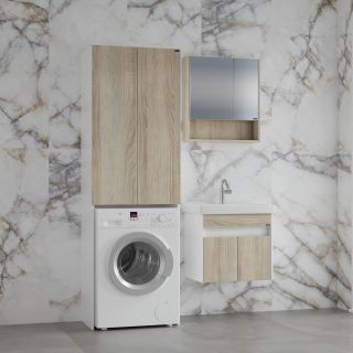 Подвесная тумба под раковину Санта Мира 700476 60 см янтарный/белый