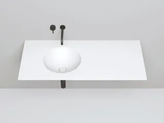 Встраиваемая раковина Salini Marea 05 S-Stone 1802205M 42см белый матовый