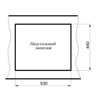 Мойка для кухни Milacio Leon 55 Cuarzo MC.77081 чёрный матовый