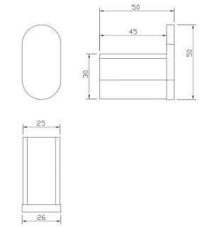 Крючок одинарный Milacio Ultra MCU.960.SS нержавеющая сталь