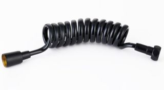 Гибкий спиральный шланг 120 см, чёрный матовый Cezares CZR-FMH-120-NOP