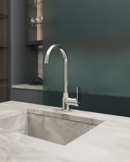 Смеситель для кухни Knotlor KN-31, хром