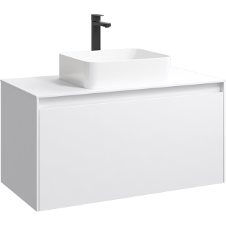 Подвесная тумба под раковину Aqwella Mobi MOB0110W+MOB0710W 100 см