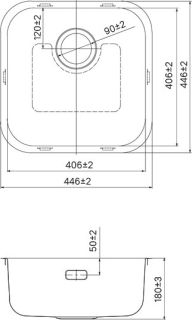 Мойка универсального монтажа, MAT44S0i77