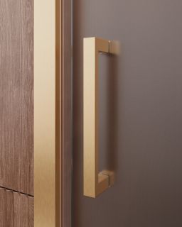 Душевая дверь CEZARES MOLVENO-BF-1-120-P-BORO брашированное золото