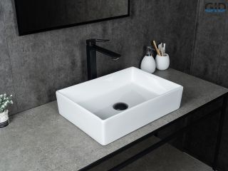 Раковина Gid N1204 51225 накладная белая 45x32x11